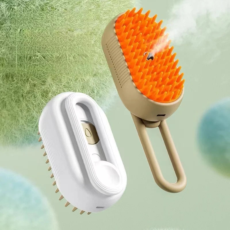 Brosse Électrique 3-en-1 pour Animaux – Peigne avec Pulvérisation d'Eau