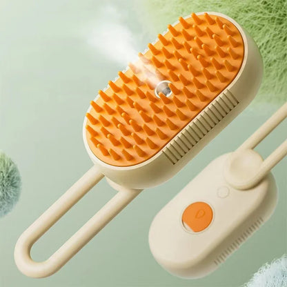 Brosse Électrique 3-en-1 pour Animaux – Peigne avec Pulvérisation d'Eau